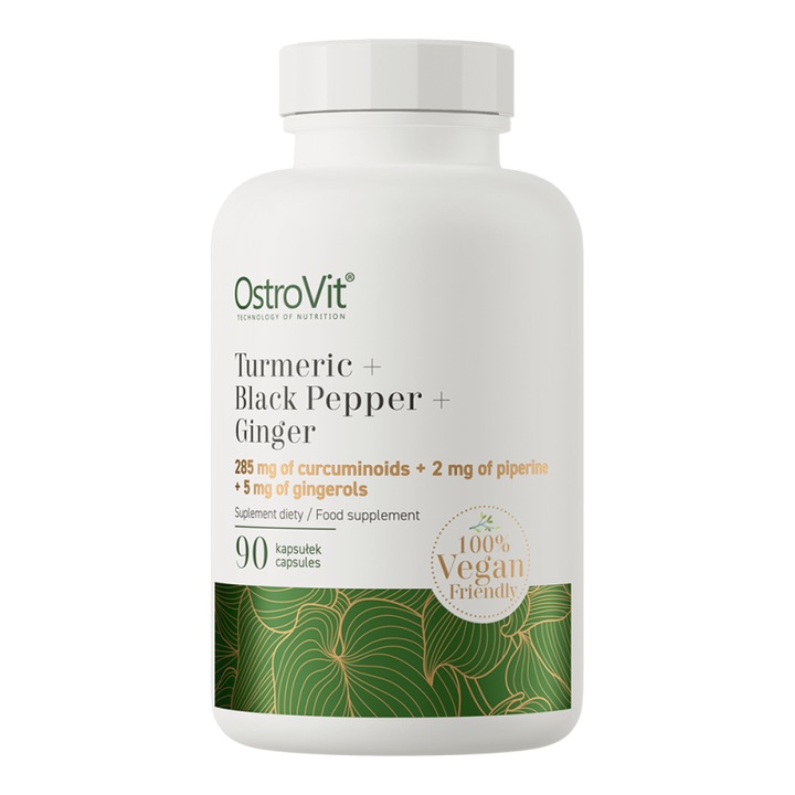 Ostrovit Turmeric + Ginger + Black Pepper 90 caps