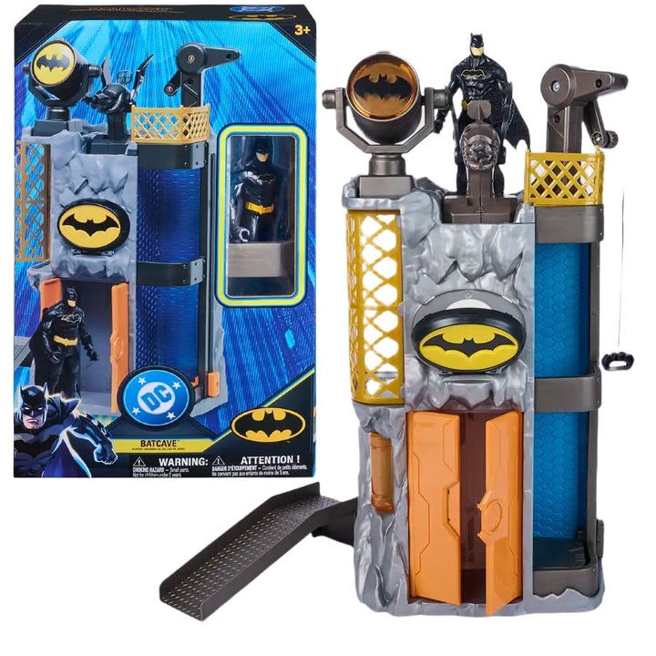 Комплект Batman Бат-пещера с фигура Batman 10см, 3 нива, аксесоари