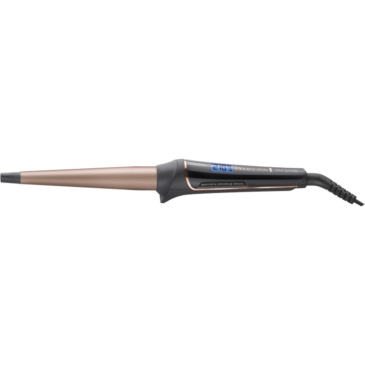 Ondulator Conic Remington Proluxe Midnight Edition CI91W1B, 10 setari de temperatura, intre 120°C-210°C, 13-25 mm