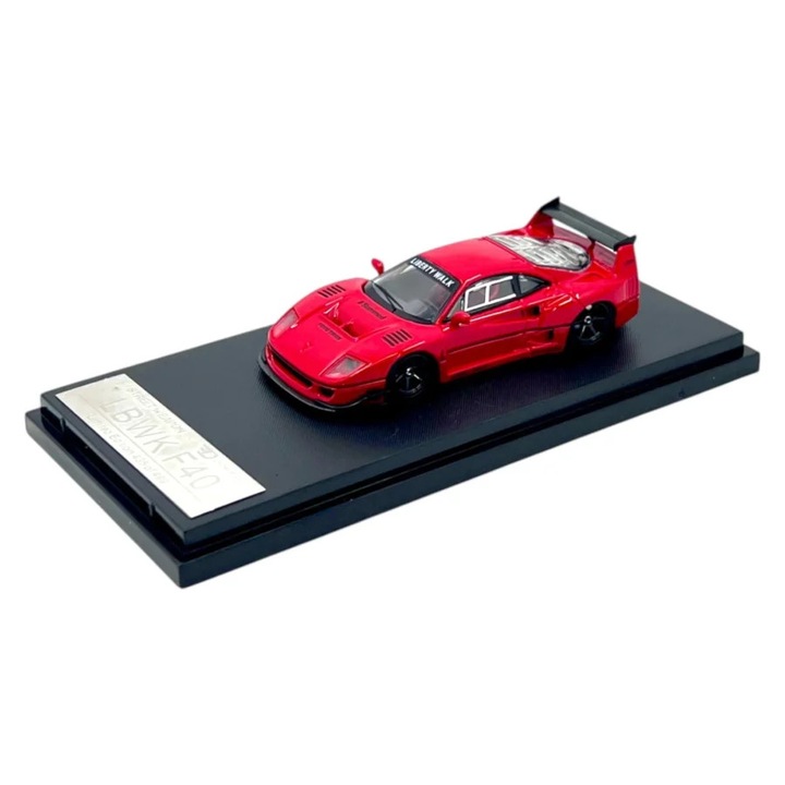 Verrari f40 Lbwk piros autómodell 1:64 Street Weapon