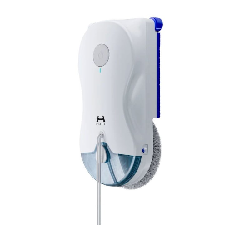 Robot de curatat geamuri HUTT 10, 6500 Pa, 55 N, 60 m², NAM 7.0, UPS, Duze duble, Alb