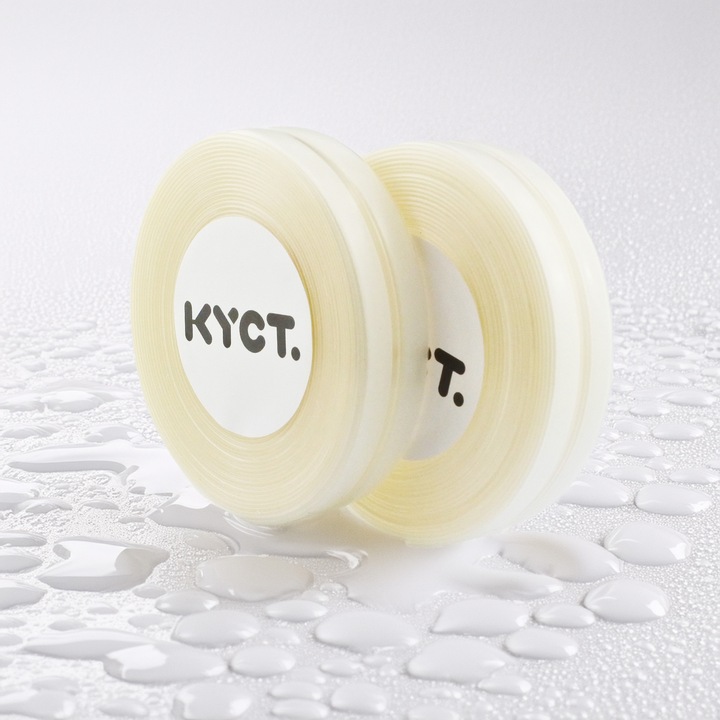 5m-es öntapadós díszítőszalag, 10mm x 10mm átlátszó tekercs