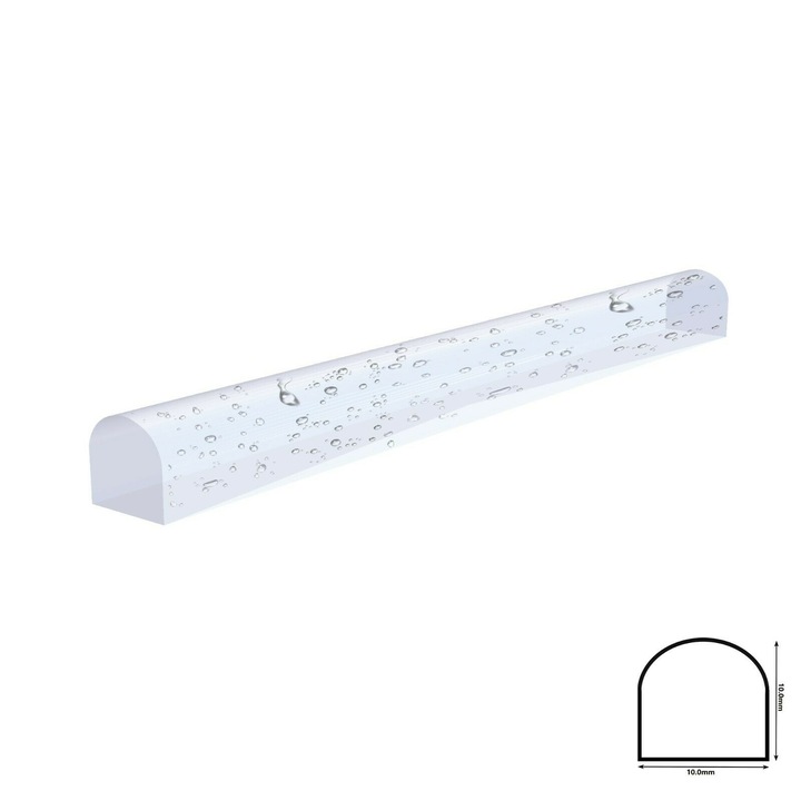 Prag acrilic pentru cabina de dus 10mm x 10mm, 110cm, transparent
