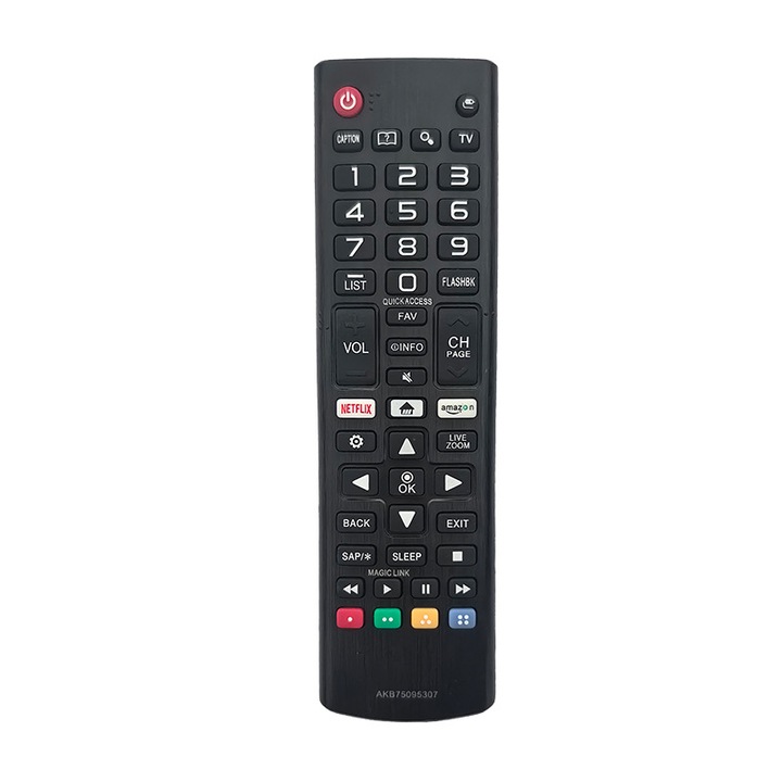 AKB75095307 infravörös távirányító, kompatibilis LG LCD/LED televíziókkal, ergonomikus kialakítás, teljes funkcionalitás