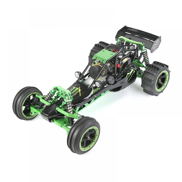 ROFUN BAHA 360AS távirányítós autó 36CC benzinmotoros két hengerrel, 1:5 méretarányú, 2.4G 2WD rc autó nagy sebességű 90 km/h, professzionális terepjáró modell