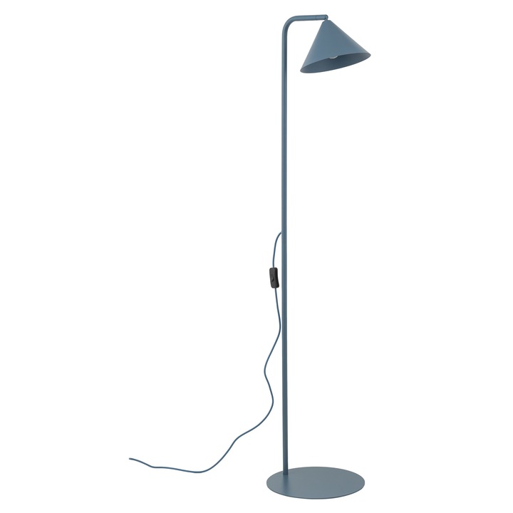 Lampa Stand, TK-Lighting, Cono, metal, albastru, E14