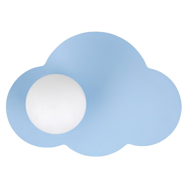 TK-Lighting Cloud New fali lámpa, 1xG9, kék, üveg búrával