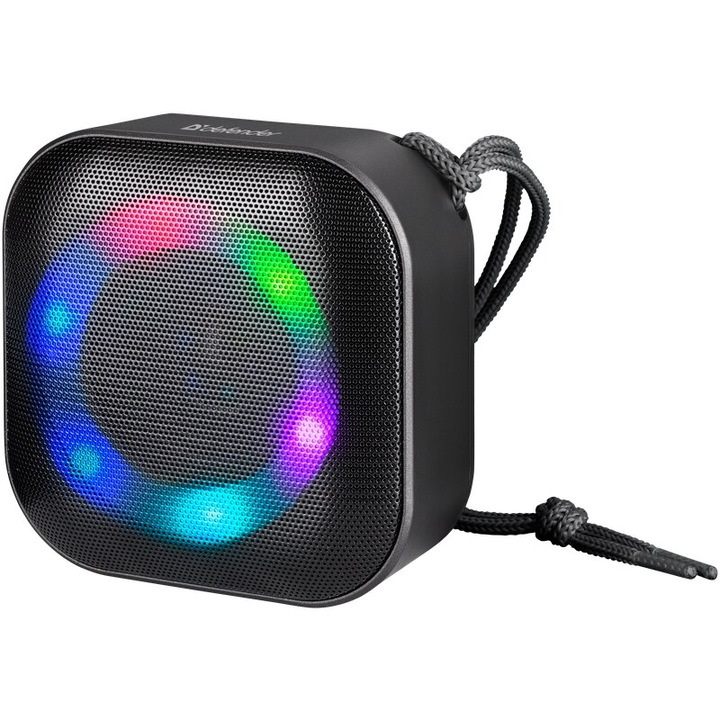 Defender Enjoy 10 hordozható hangszóró, Bluetooth 5.3, 3W, Akár 6 óra üzemidő, Fekete