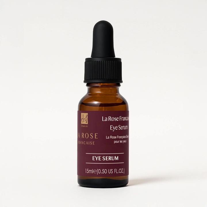 Ser pentru ochi Dr Botanicals La Rose Francaise 15ml, anti-îmbătrânire, cu Bakuchiol, floral