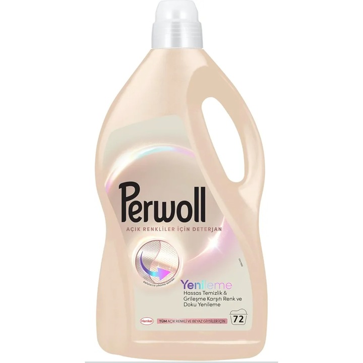 Detergent lichid pentru rufe Perwoll Light Colors, 72 spalari, 3960 ml