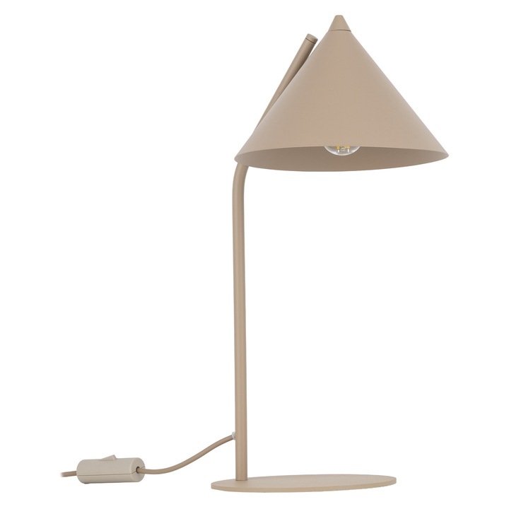 Cono éjjeli lámpa, TK-Lighting, 1xE27, minimalista design, semleges szín