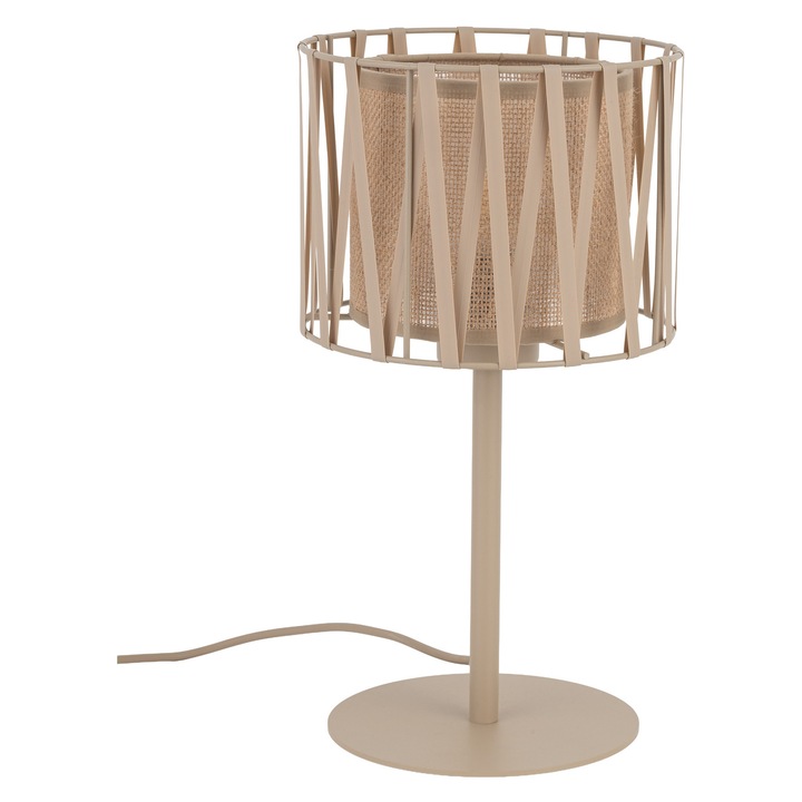 TK Lighting Harmony Sabia natúr bézs asztali lámpa 25x40cm