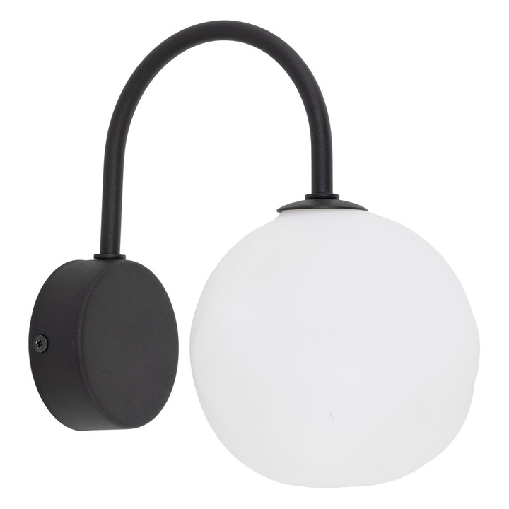 Аплик TK-Lighting Misty черен бял 30x20см