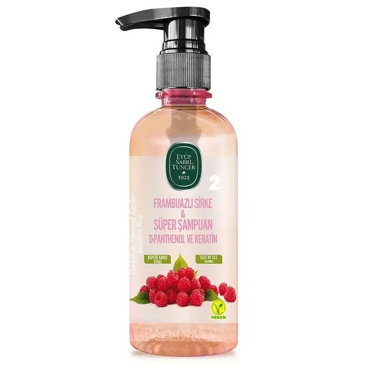 Șampon cu ulei de măsline și oțet de zmeură 100 ml. Eyüp Sabri Tuncer