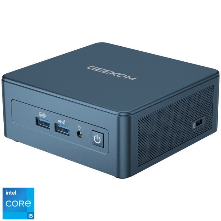 Mini PC GEEKOM IT13 cu procesor Intel® Core™ i5-13600H pana la 4.8GHz, 16GB RAM, 1TB SSD, , Intel® UHD Graphics, Windows 11 Pro