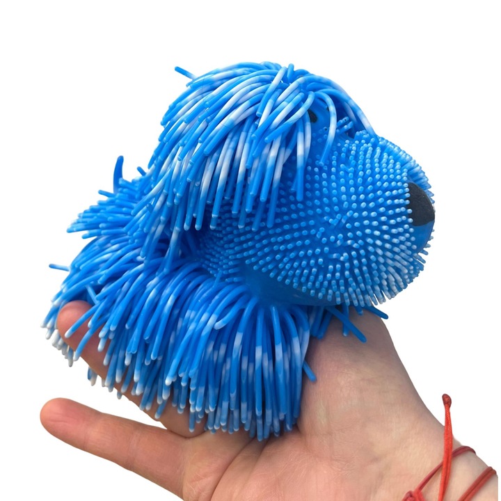 Антистрес играчка JPT Dougal Dog Two-Tone, мека и еластична, многоцветна, 17см