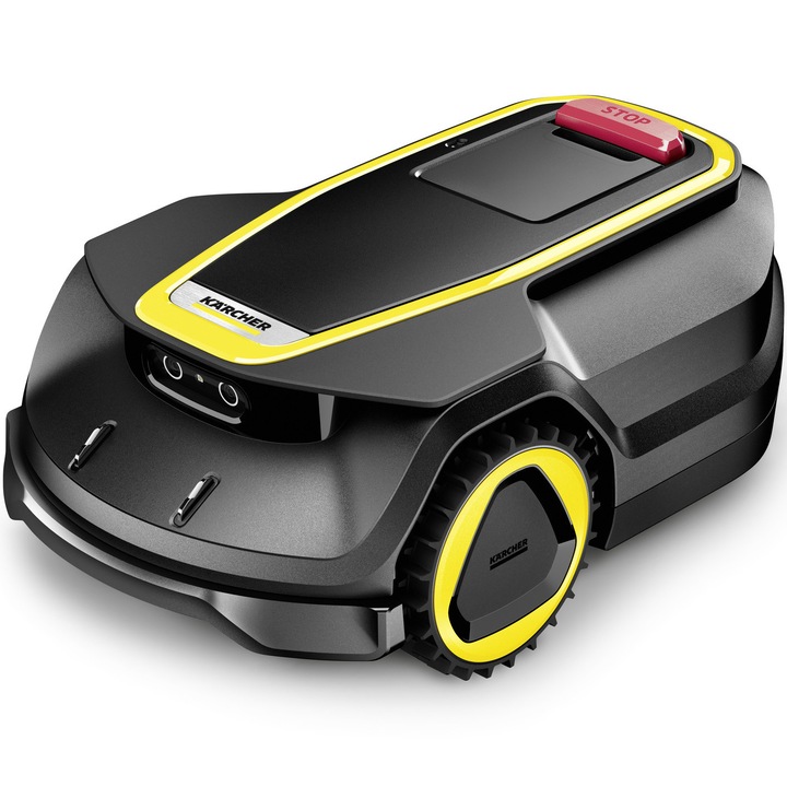 Robot de tuns gazon/iarba fara fir perimetral Karcher RCX 4, acumulator 5.0 Ah, latime taiere 22 cm, inaltime taiere 20 - 60 mm, 3 lame de taiere, tehnologie GPS, RTK, camera AI, 1500 mp