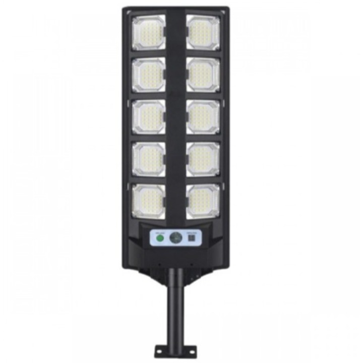 Соларна LED лампа TheMaster DRAGON BK-260-10, 3000W, 10 секции, дистанционно управление, IP65, 64x14.2 см