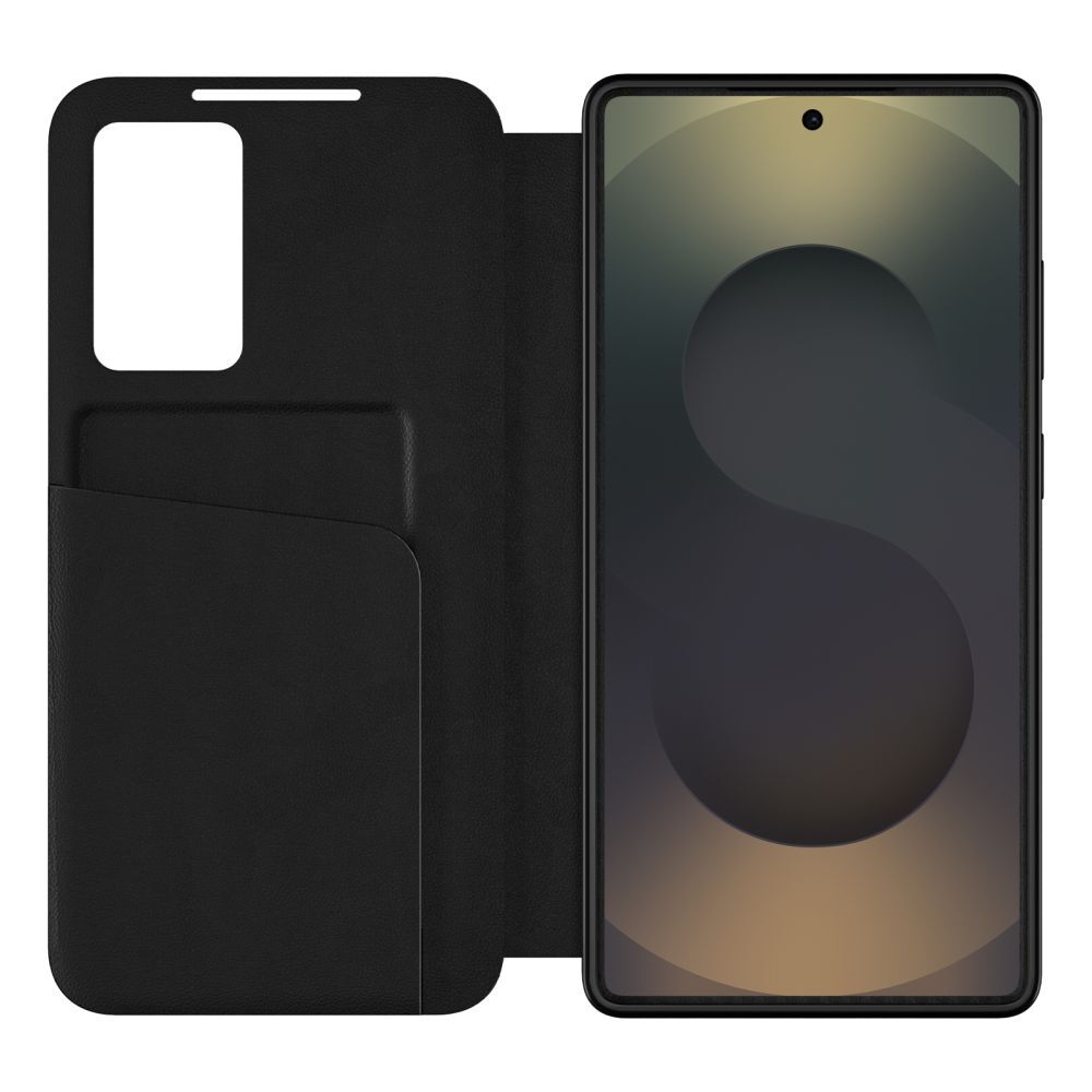 Husă flip cover Tech-Protect Smart Wallet, negru, pentru carduri, compatibilă cu Samsung Galaxy A57 5G