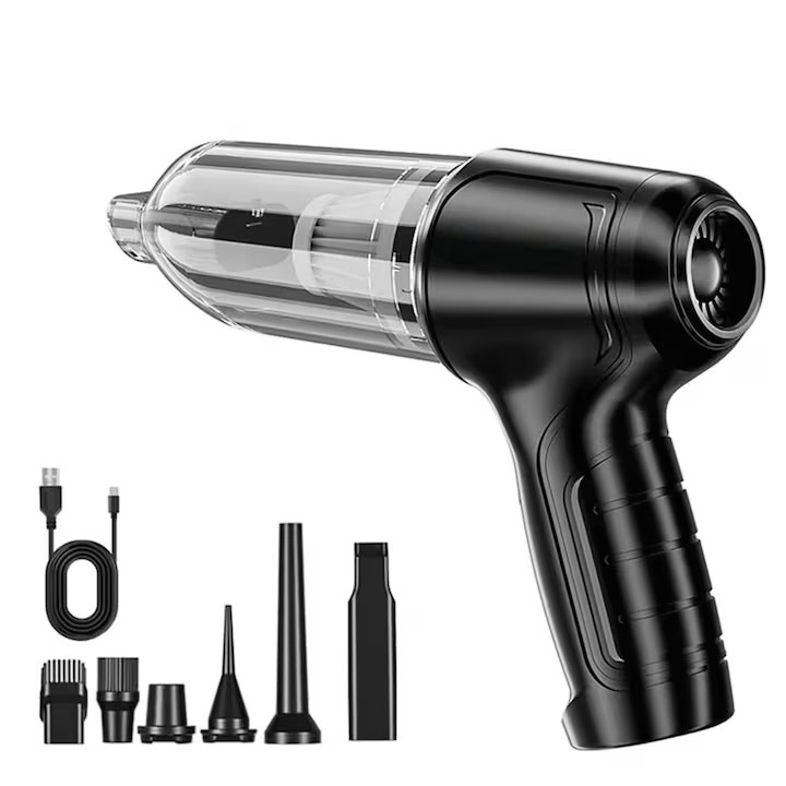 Aspirator de mana fara fir, 63.000 PA, filtru HEPA, 0.7L, autonomie 20 minute, compact