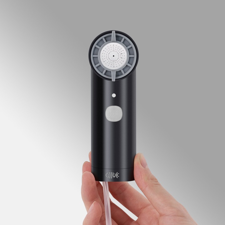 Lilluk Y1 hordozható utazó bidé, 500 ml-es elektromos kézi permetező, 3 permetezési mód, USB-C újratölthető, vízálló, személyes higiénia férfiaknak/nőknek (fekete)