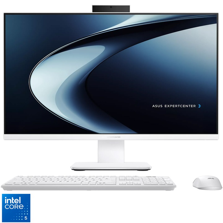 Sistem All in One ASUS P470VAK cu procesor Intel® Core™ 5 210H pana la 4.8GHz, 27'', Full HD, 100Hz, 32GB DDR5, 1TB SSD, Intel® Graphics, No OS, White