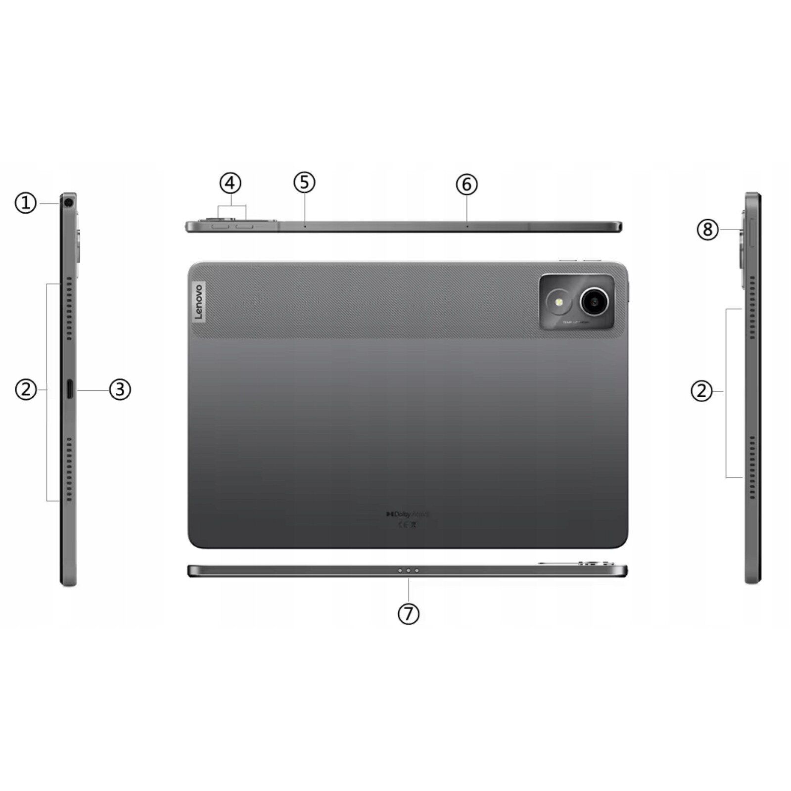 Tableta Lenovo Tab K11e, MediaTek Helio G88, 8 GB RAM, 128 GB, 11", WUXGA IPS, stare ideala