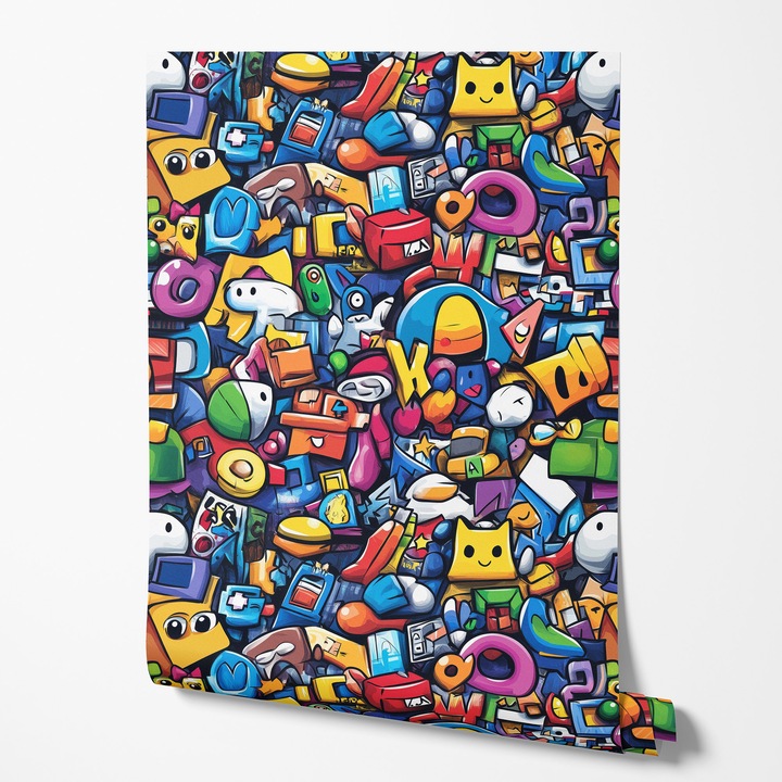GP TONER nem szőtt tapéta, UV nyomtatás, félmatt, többszínű, 50x1000cm