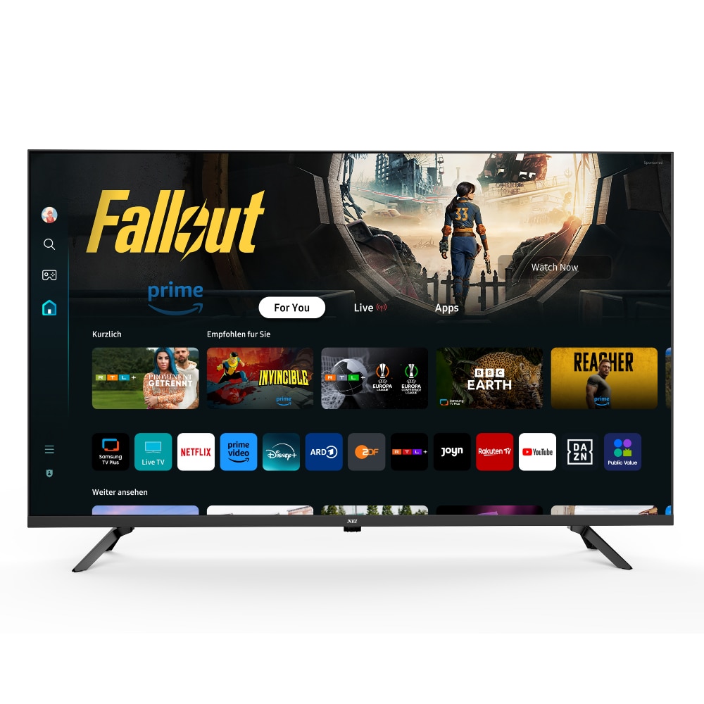 Televizor Smart NEI 40T3K, Tizen OS, Dolby, CI+, HDMI ARC, Full HD, 1920 x 1080 px, 100 cm, Clasa E, Negru