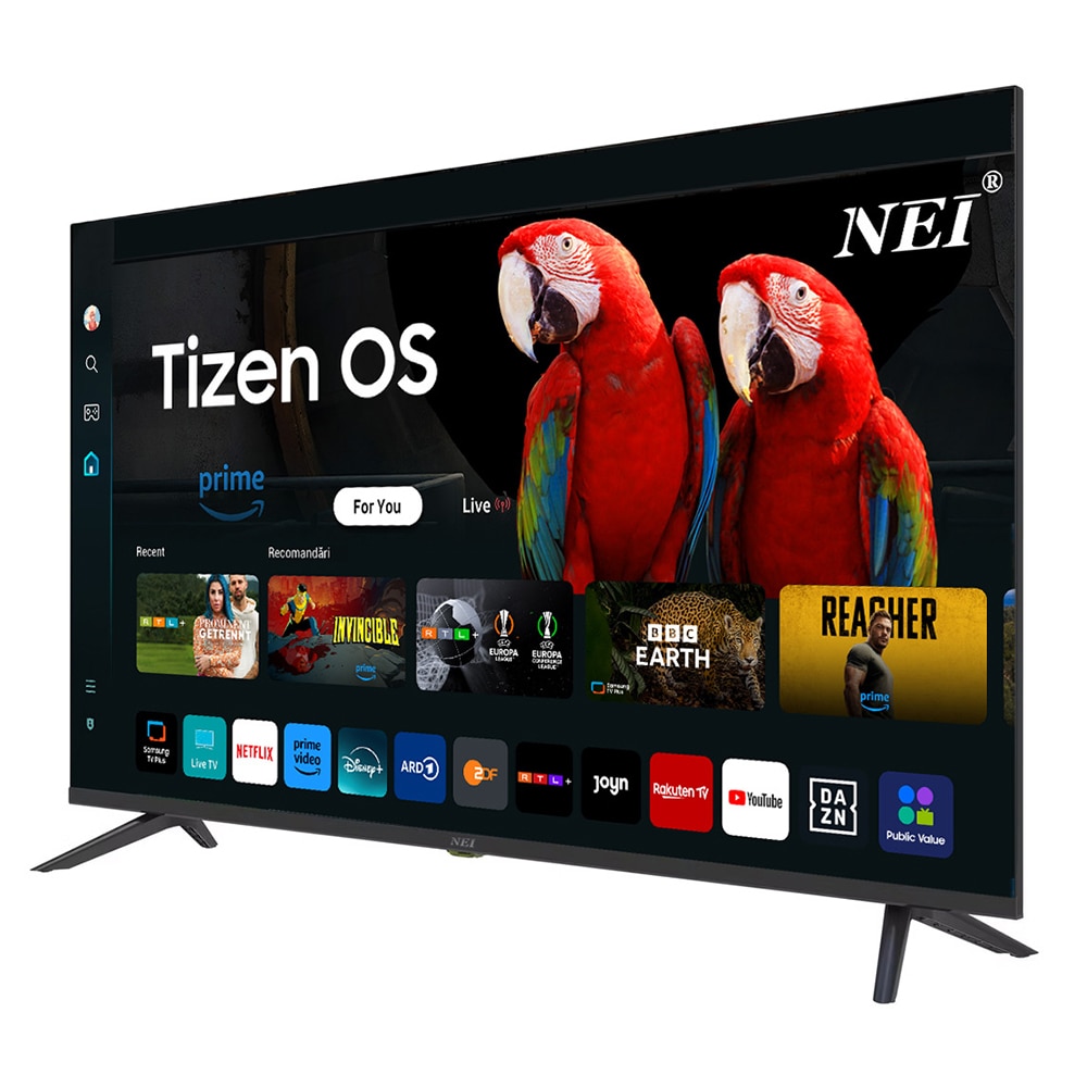 Televizor Smart NEI 40T3K, Tizen OS, Dolby, CI+, HDMI ARC, Full HD, 1920 x 1080 px, 100 cm, Clasa E, Negru