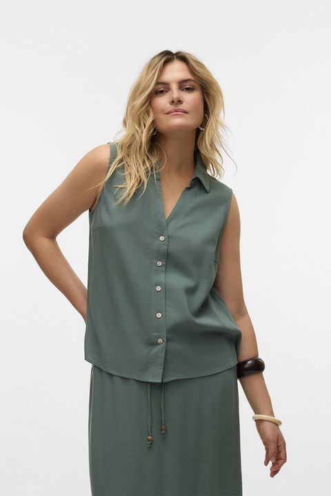 Vero Moda, Ujjatlan lentartalmú ing, Zöld