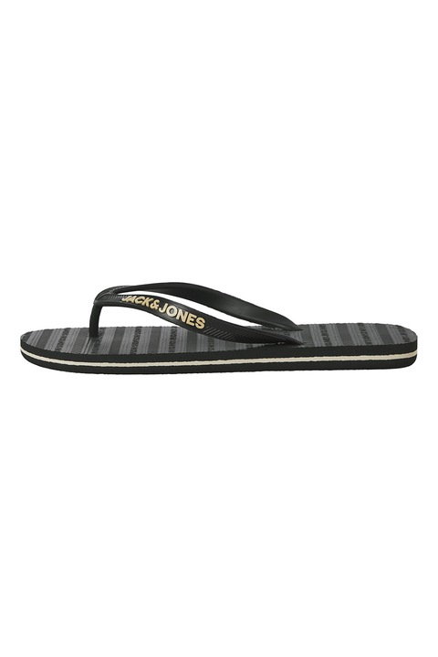 Jack & Jones, Flip-flop papucs logóval, Antracitszürke