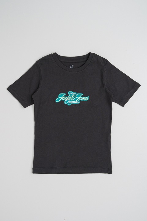 Jack & Jones, Biopamut póló logóval, Fekete