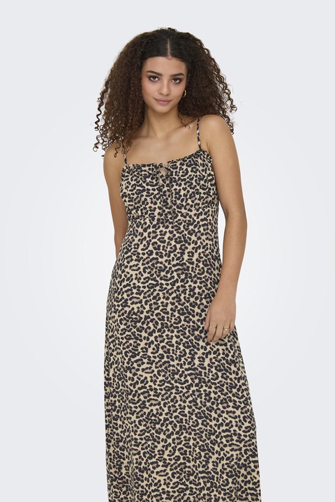 Only, Rochie vaporoasa si evazata, Maro taupe/Maro pamantiu