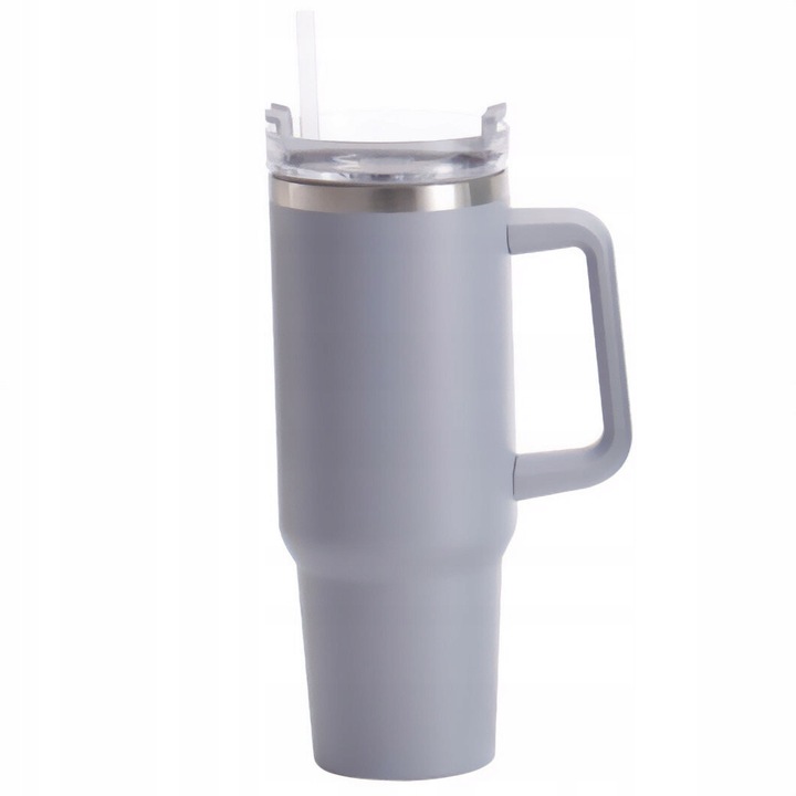 Excellent Houseware rozsdamentes acél termosz, 1,2 L, szürke, 14x10x26,5 cm