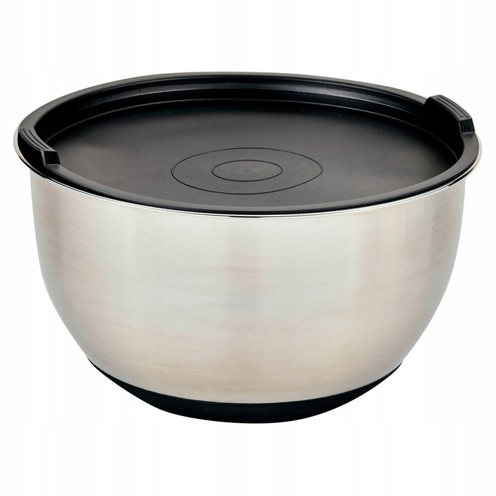 Bol de bucatarie metalic multifunctional cu capac si masura, Kesper, 4,5l, 15x24cm