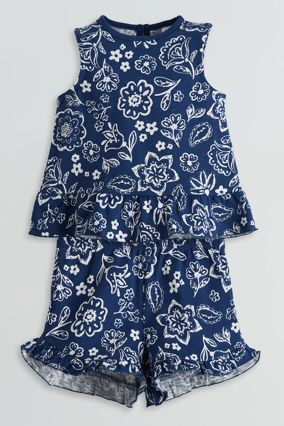 LC WAIKIKI, Set de pantaloni scurti si top cu imprimeu floral