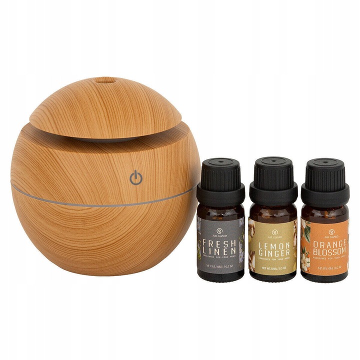 Difuzor aromaterapie Atmosphera GIRO, set 3 uleiuri esentiale, multicolor, 10x10,5cm
