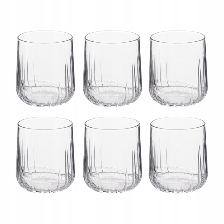 Átlátszó pohárkészlet, 6 darab, 310 ml, Secret de Gourmet, 7,2x7,2x8,6 cm
