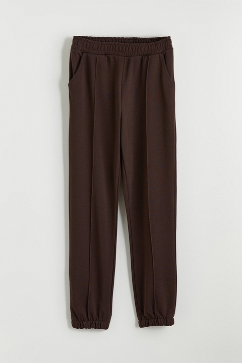 LC WAIKIKI, Pantaloni de trening relaxed fit uni, Maro inchis