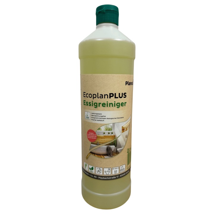 Detergent Ecologic profesional Planol EcoplanPLUS pe baza de otet - Certificat Ecolabel, 1000ml