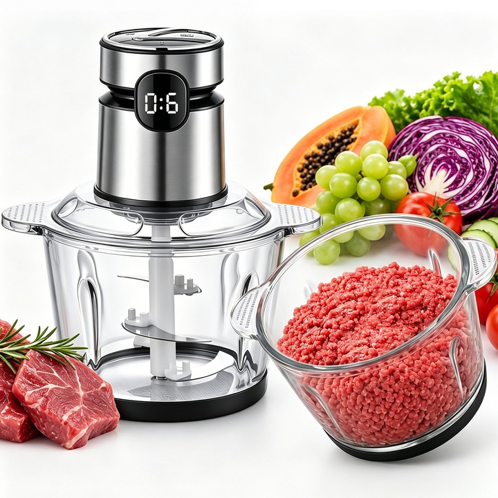 Tocator electric Swiss Home 260W, 840ml, 2 viteze, inox