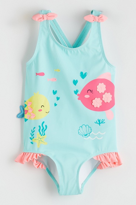 LC WAIKIKI, Costum de baie intreg, Roz/Albastru deschis