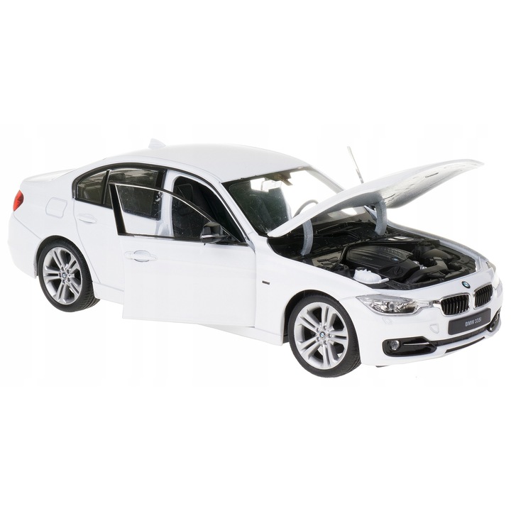 BMW 335i Welly autómodell 1:24, fehér, 18.7x8.5x5.8cm