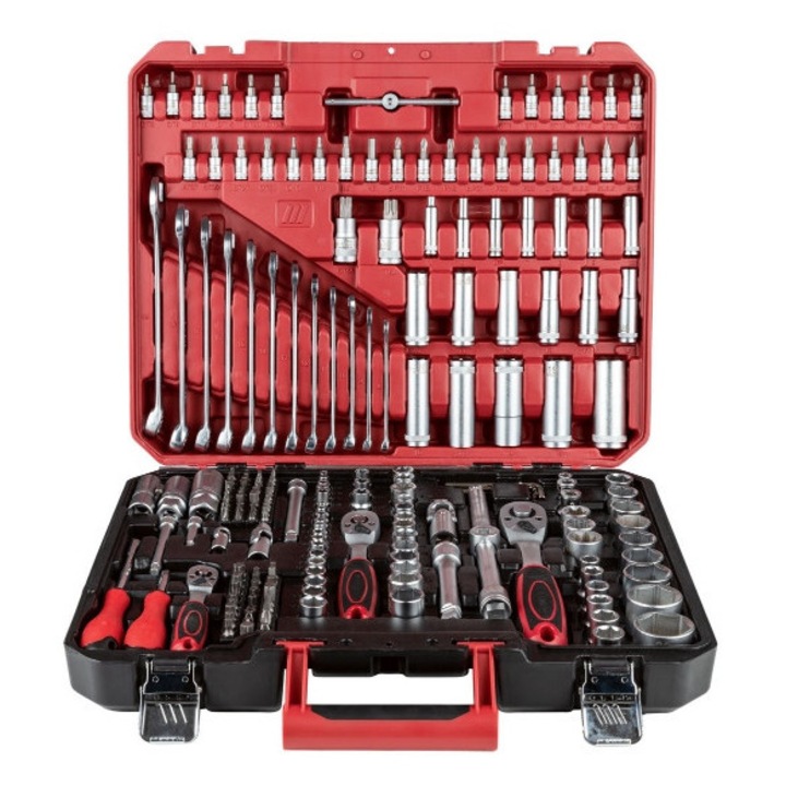 Set chei, Parkside, 216 elemente, dimensiuni 44,5x37x9cm, greutate 10,9kg