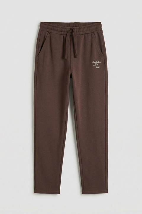 LC WAIKIKI, Pantaloni de trening cu snur de ajustare in talie, Maro pamantiu