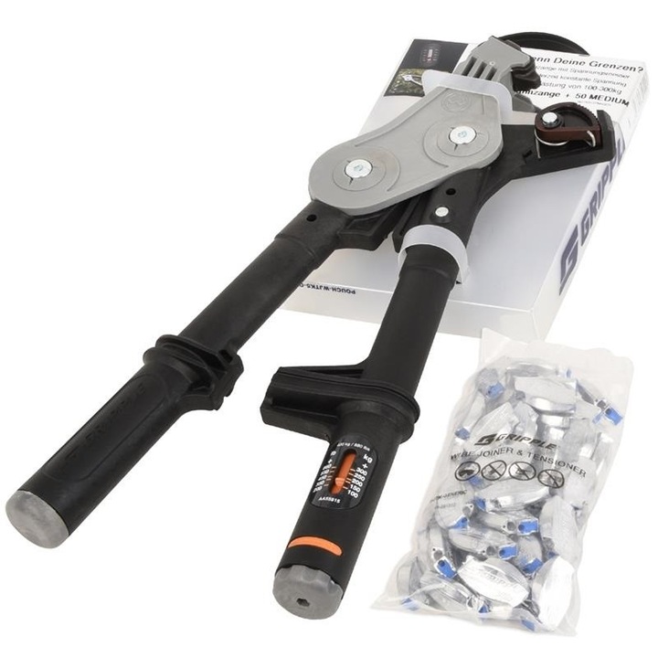 Комплект клещи Gripple TOOL-5 SINGLE, стартов пакет, с 50 конектора, за опъване на телове