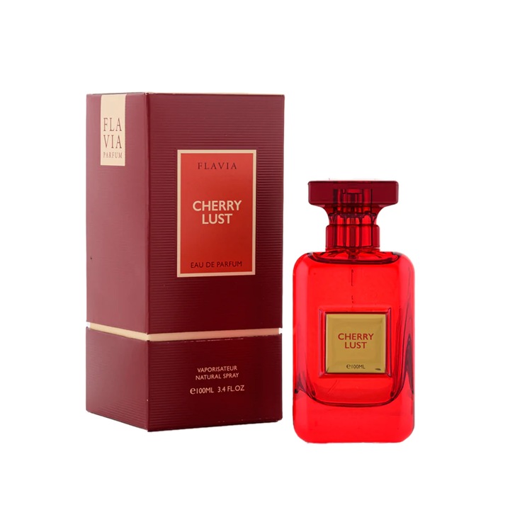 Apa de parfum Flavia Cherry Lust 100 ml unisex, note fructate și condimentate