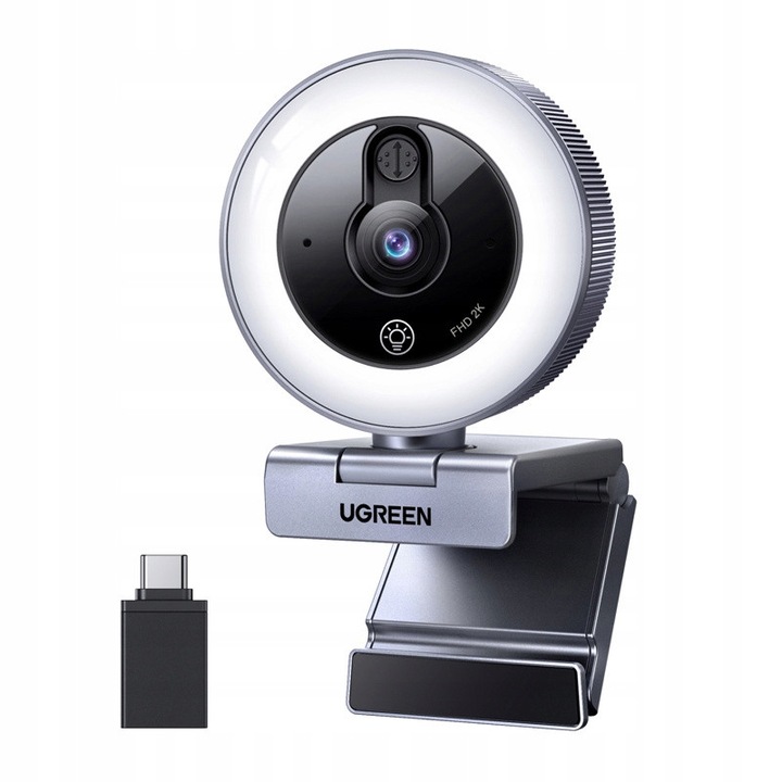 UGREEN CM910 2K Webkamera LED-es megvilágítással