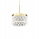 Milagro Elegance LED 9W függőlámpa, arany, 15x15x25-100cm